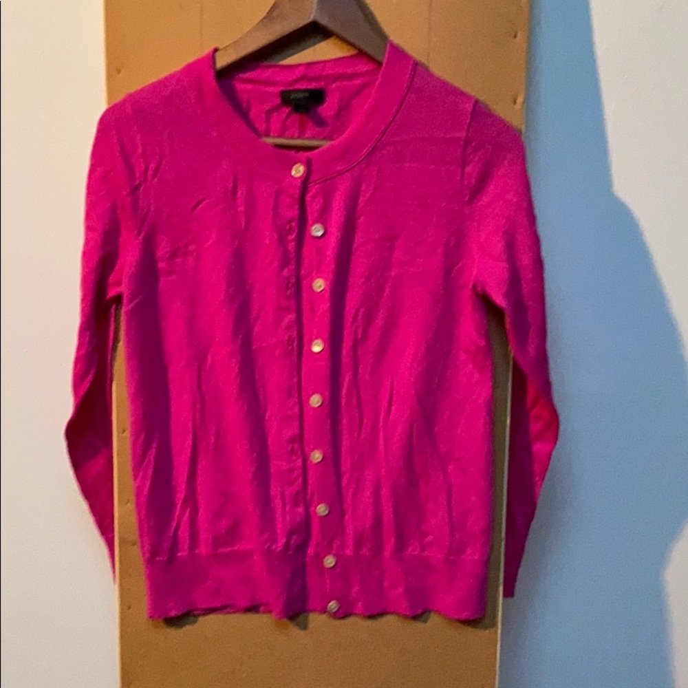 J crew button up sweater